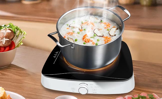 What difference do induction cooker and electric heating pot have？